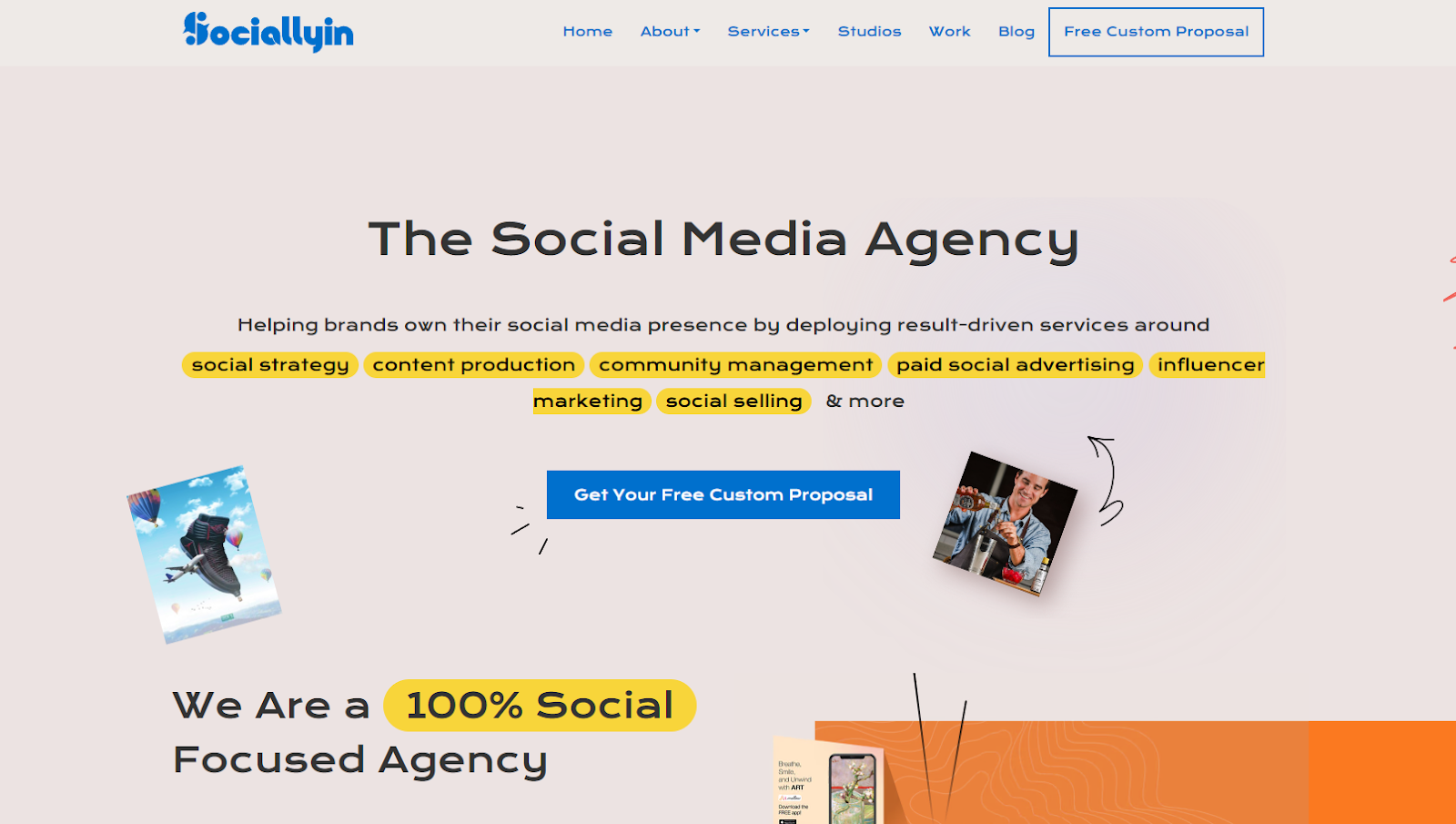 Sociallyin Homepage