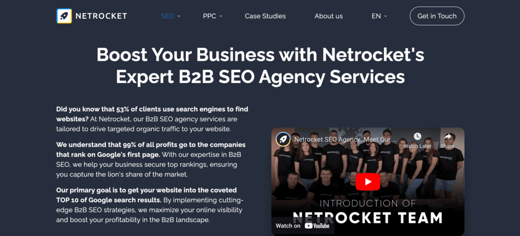 NetRocket Homepage