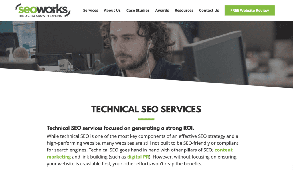 SEO Works Technical SEO Page