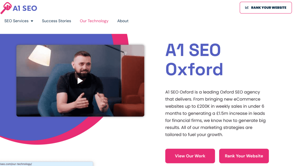 A1 SEO SEO Oxford Landing Page